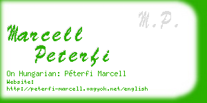 marcell peterfi business card